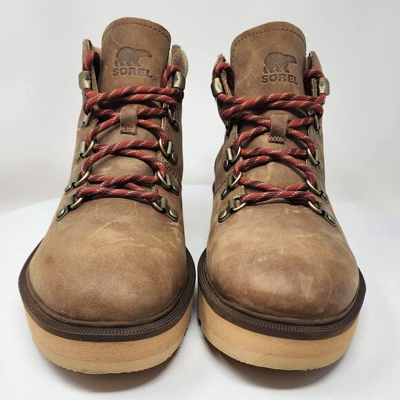 Sorel Hi-Line Hiker Boot Women 8 Umber/Tawny Buff Tan w/ Rust Laces NL4878-261 - Picture 4 of 14
